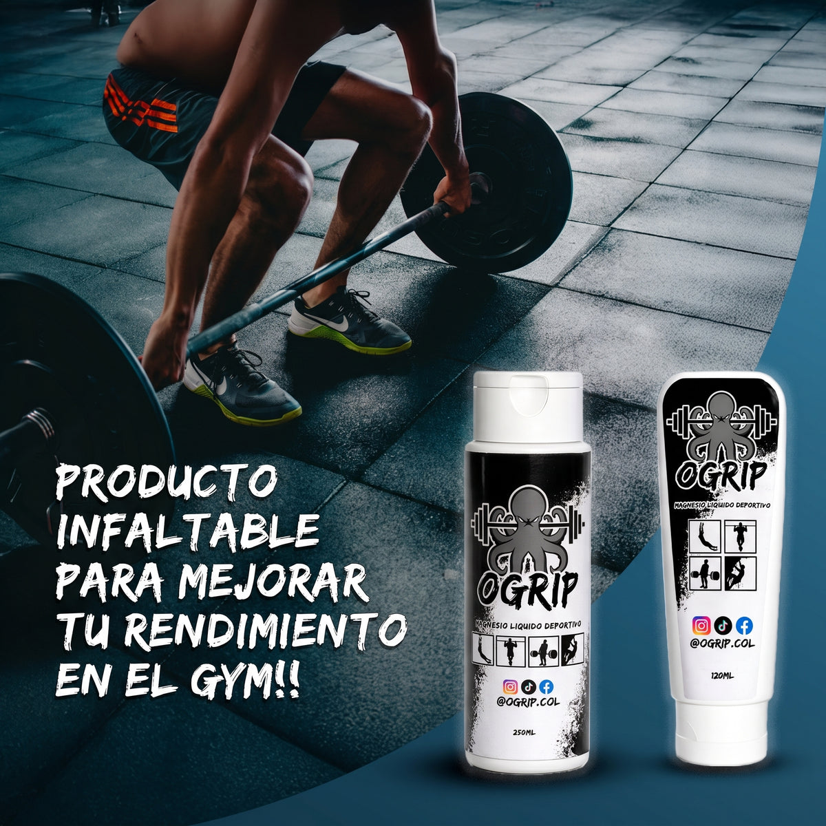 COMBO PROMOCION!! MAGNESIO LIQUIDO 120ML + CAJA DE MAGNESIO DEPORTIVO | 8 UNIDADES